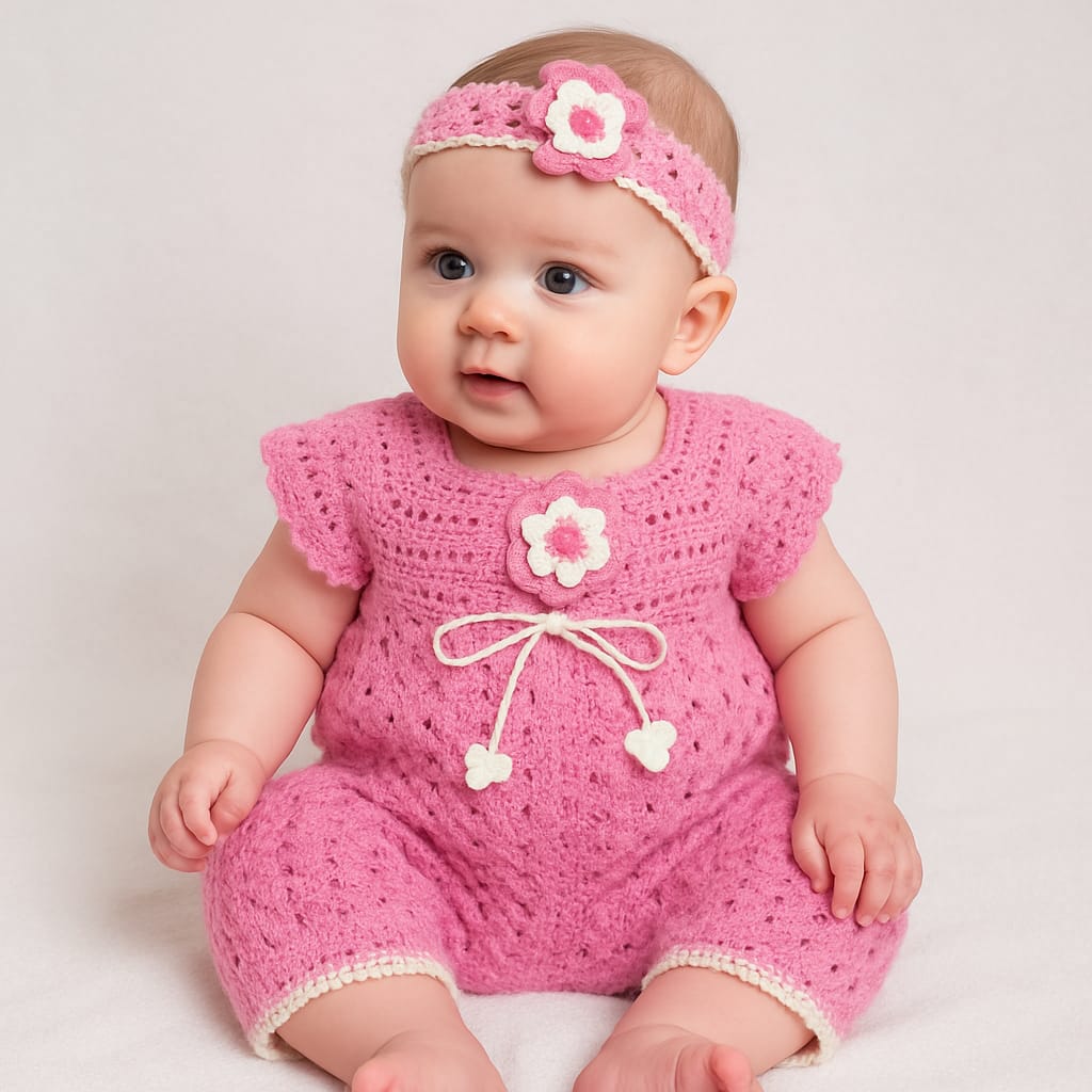 Pink Baby Girl Romper