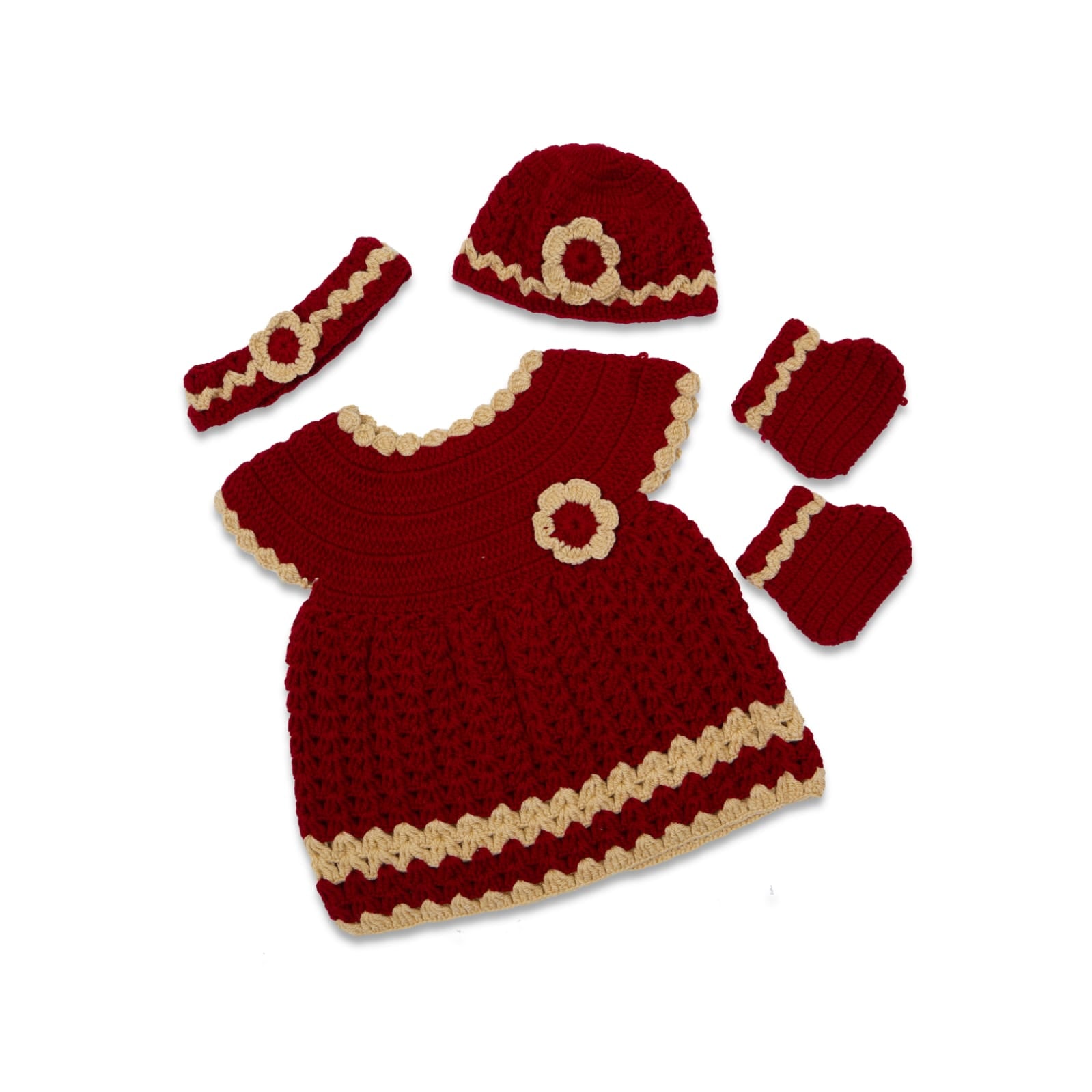 Baby Girl Maroon Frock