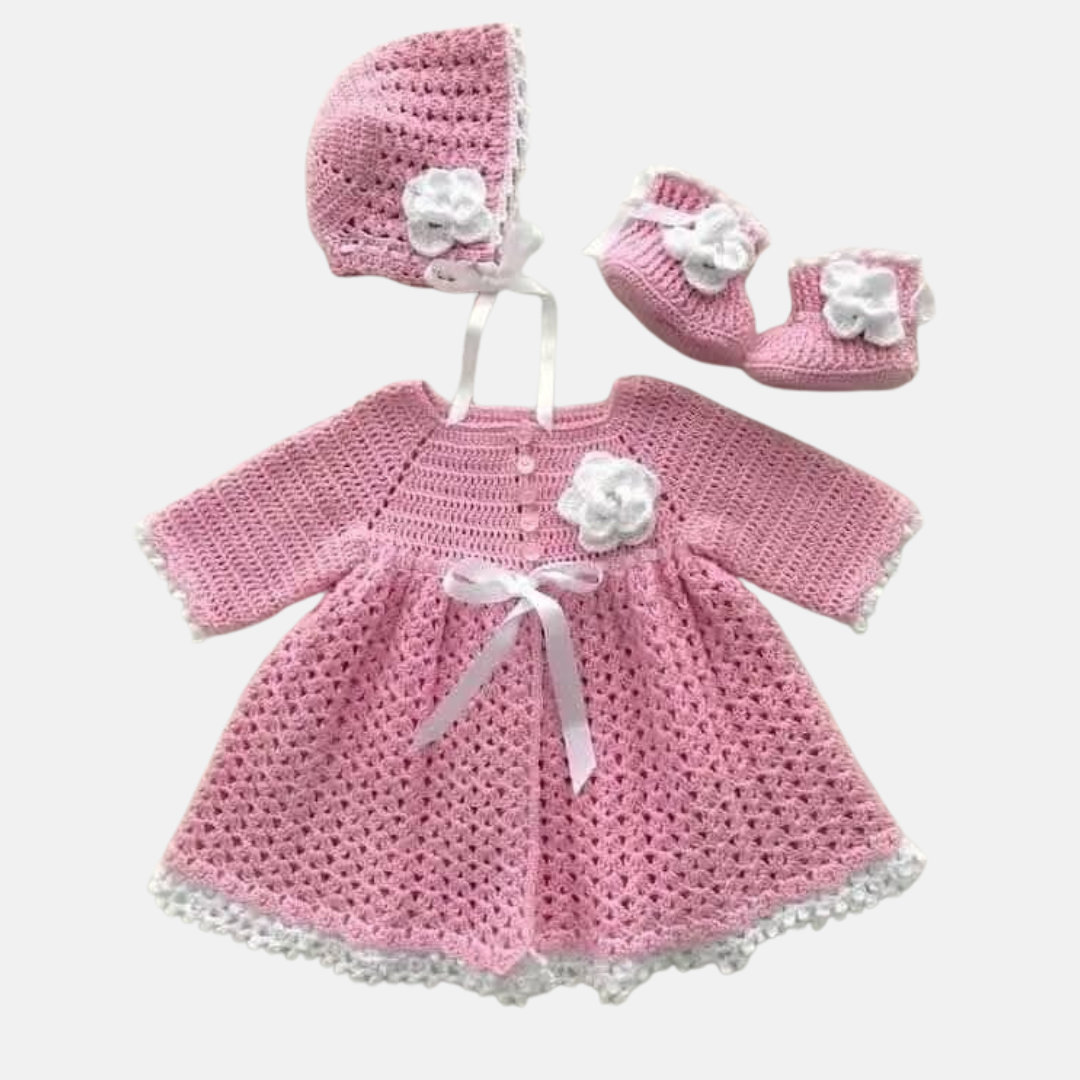 Baby Pink Frock Set