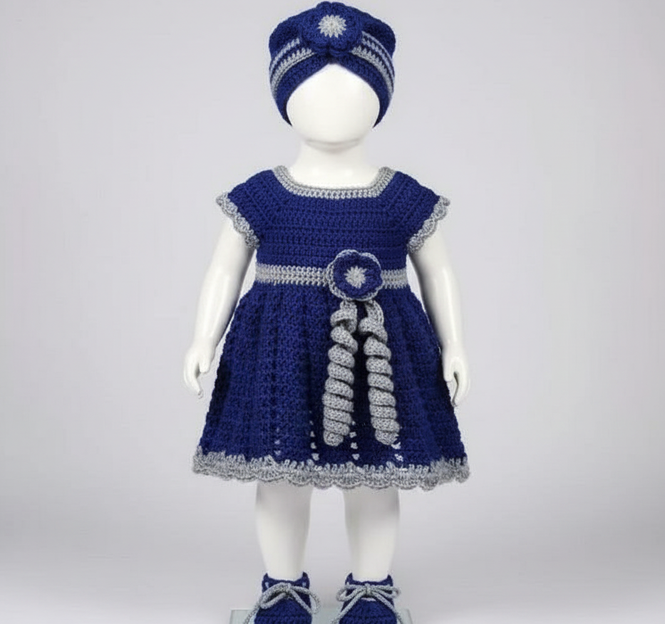 blue frock set