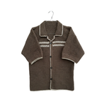 Brown Crochet Shirt