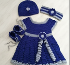 crochet frock set