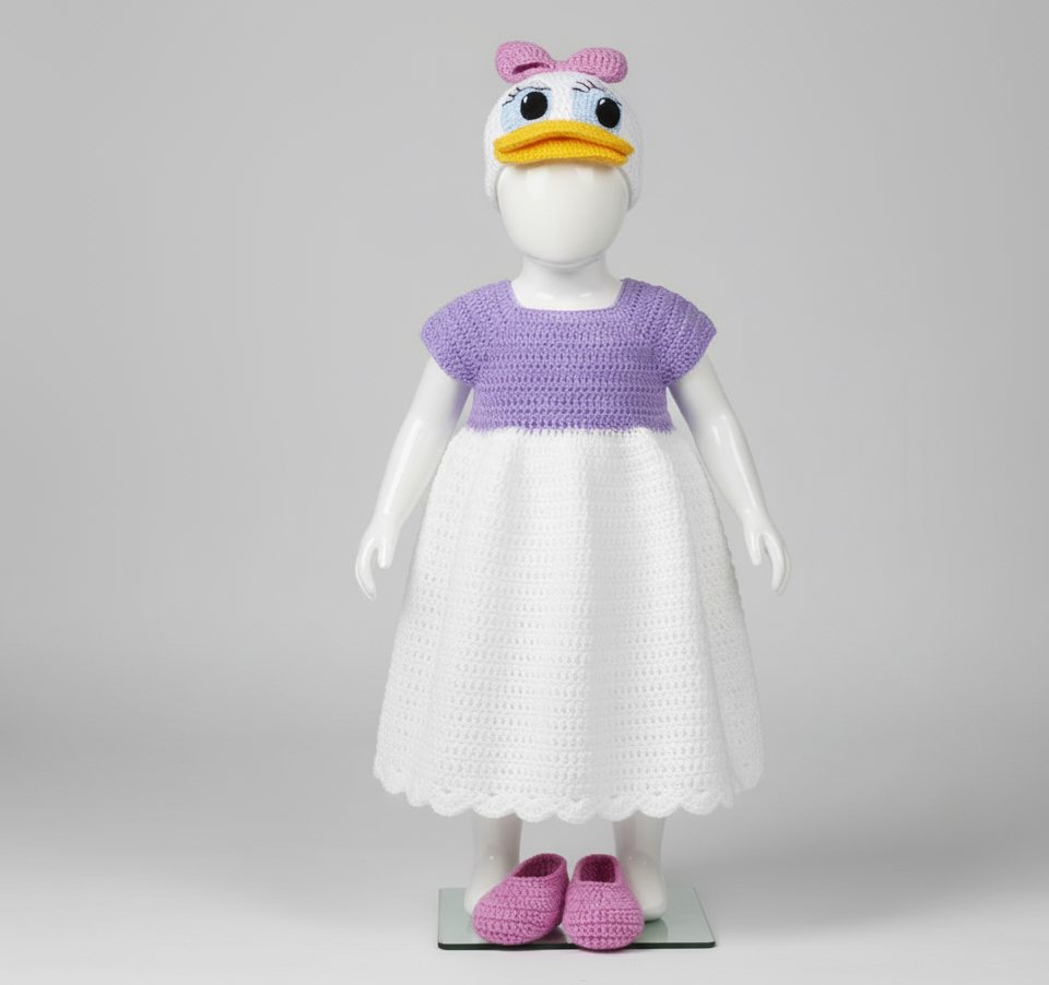 Baby Girls Duck Frock Set